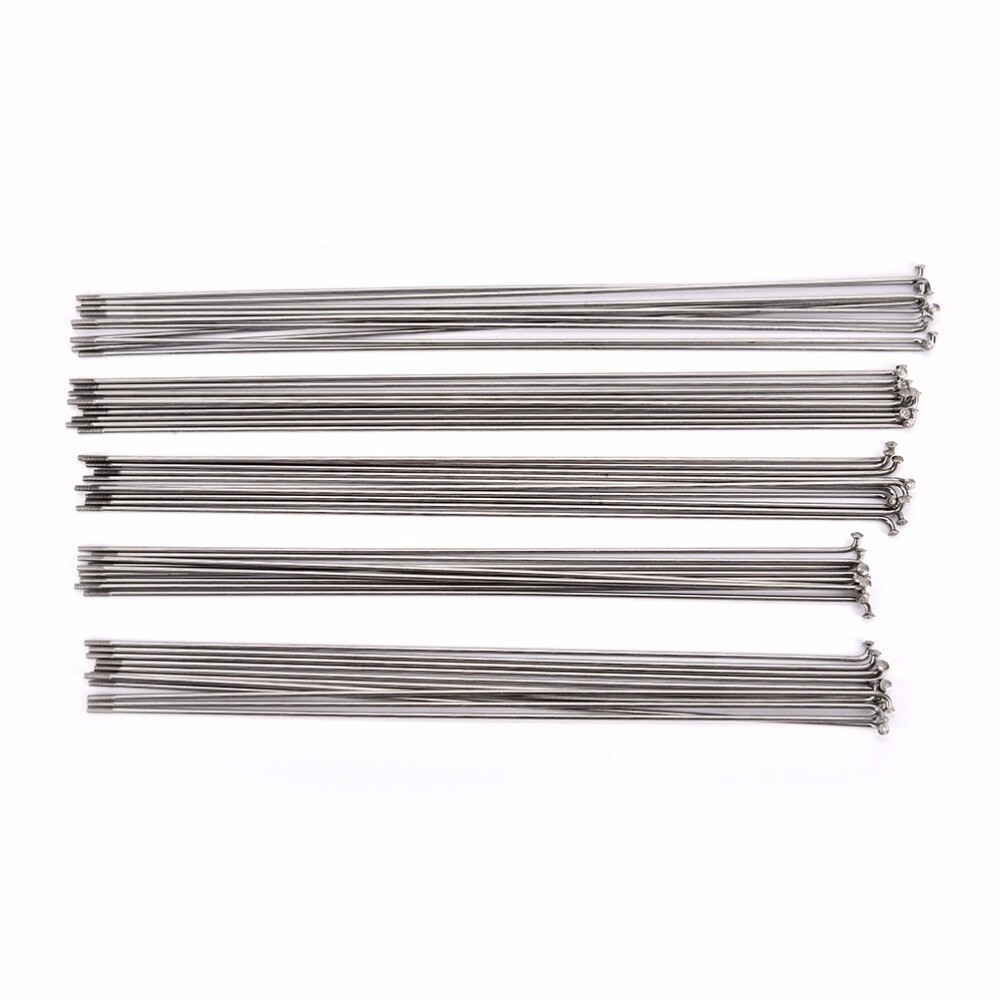 10 Teile/paket länge 253 ~ 290mm Berg/Rennrad Stahl 14G Speichen Speichen + Nippel Splitter Farbe hohe Festigkeit Fahrrad Speichen