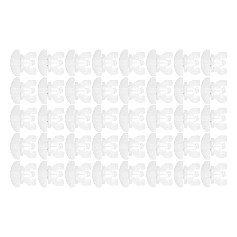 20/40 stuks gordijnrails stoppers witte plastic glijdende zweefvliegtuigen voor gordijnrails