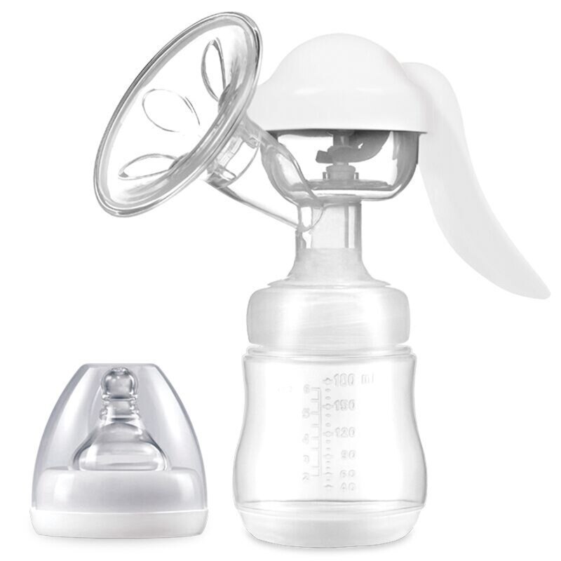 Portátil manual da bomba de mama mamilo do bebê mamilo mamadeira de alimentação garrafas de leite grau alimentador infantil prático