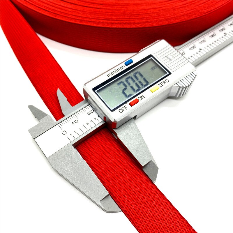 Banda elástica de y alta elasticidad, 20mm, para ropa interior, pantalones, sujetador, ropa de goma, cintura elástica suave ajustable, #01