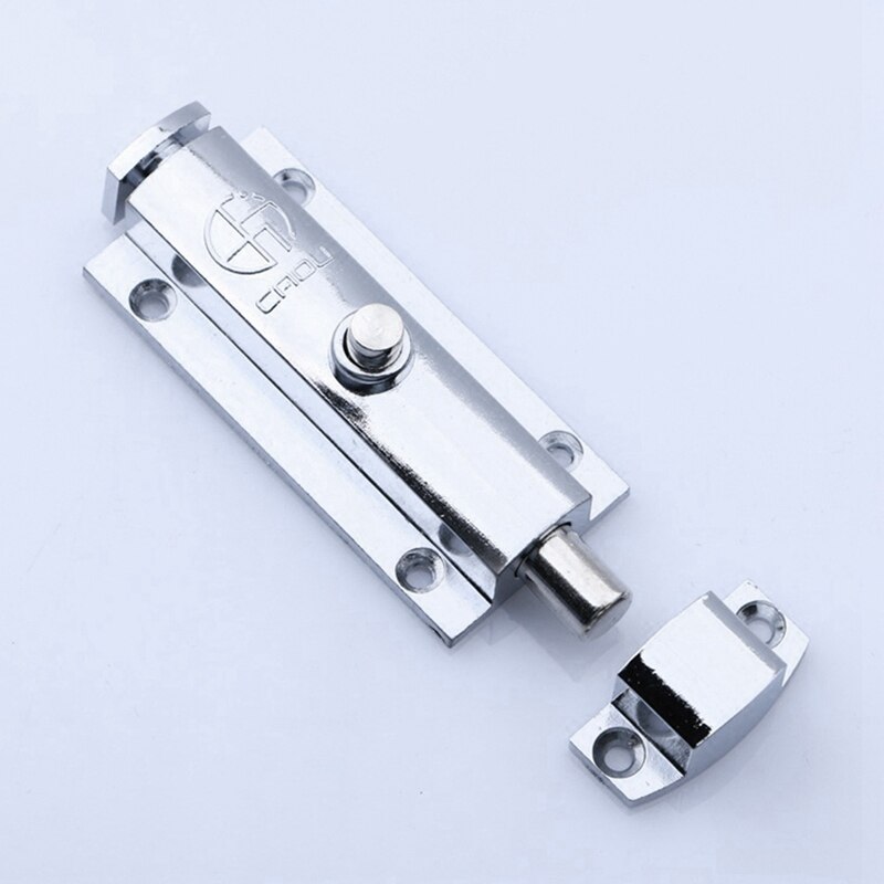 Long Silver Stainless Steel Door Latch Sliding Lock Bolt Latch Hasp Staple Gate Safety Lock