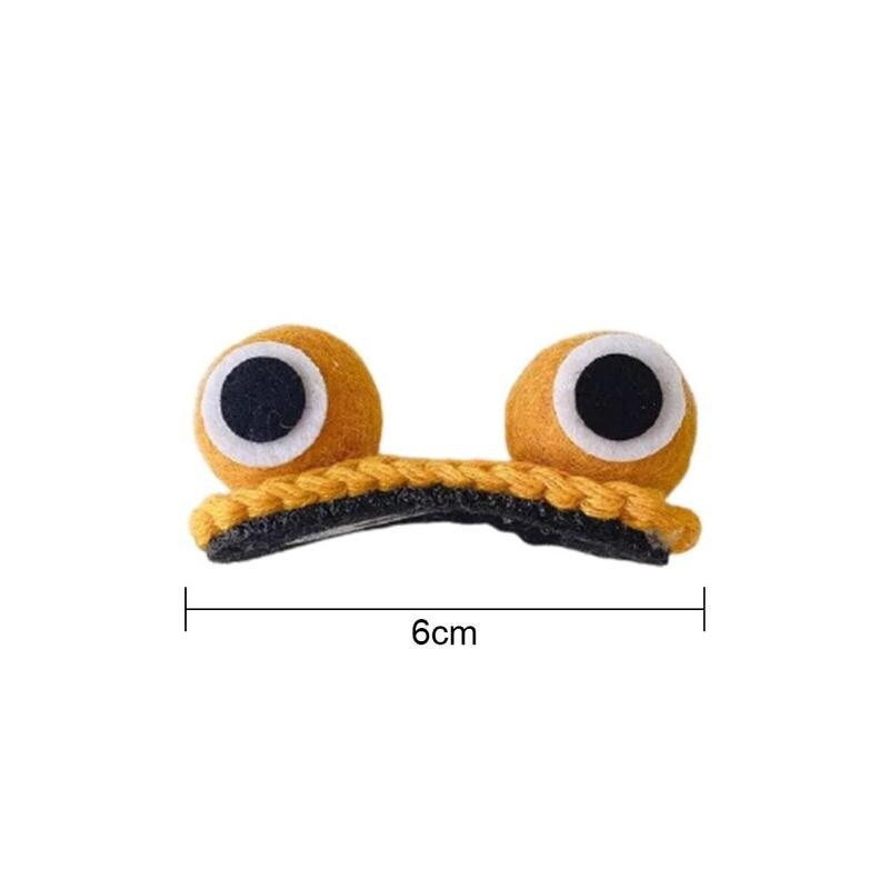 1 pcs Hairpin Frog Eyes Hairpin for Women Bangs Broken Hair Side Clip Sweet Fun Trend Hair Accessories
