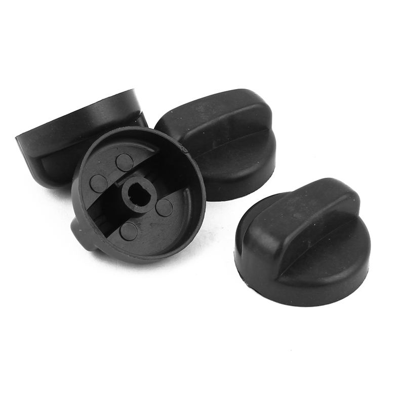 Keuken 44 Mm Diameter Plastic Zwarte Knop Switch Voor Gaskookplaat 4: Default Title