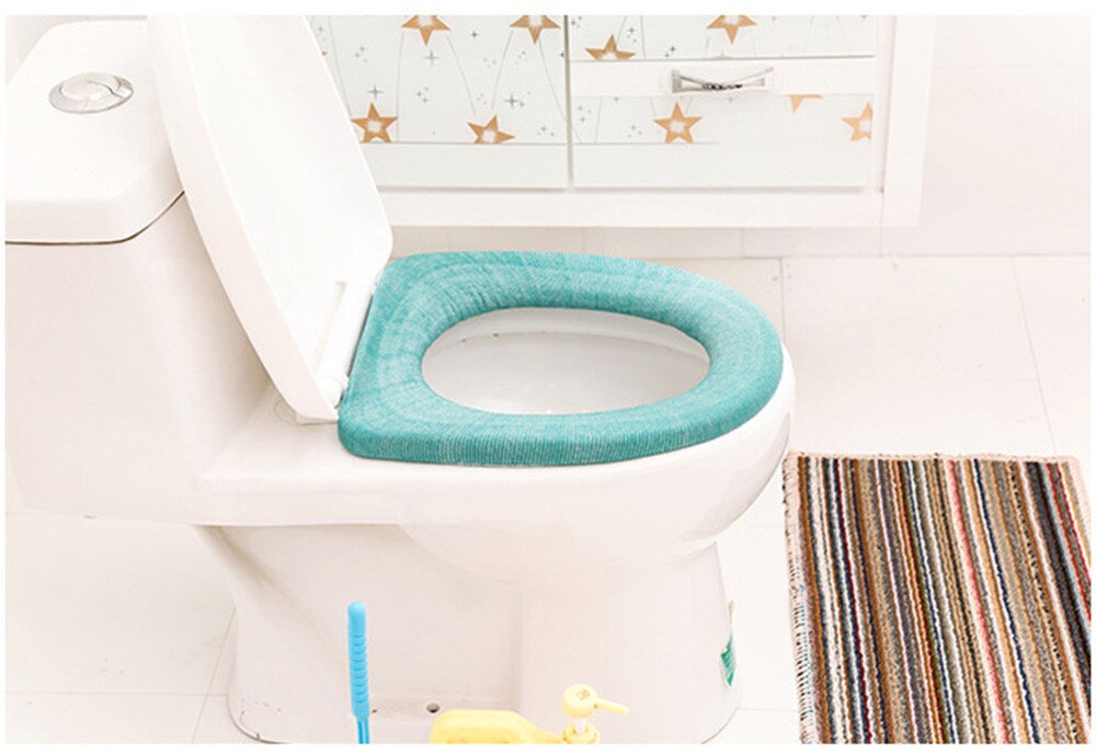 Toilet Seat Cover Warme Zachte Acryl Wasbare Mat Home Decor Closestool Mat Seat Case Wc Deksel Cover Accessoires Badkamer Thuis