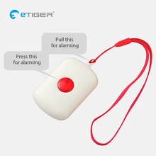 SOS-200 Wireless SOS Emergency button Alarm Home Burglar Alarm Panic button Alarm Sensor for Etiger alarm system