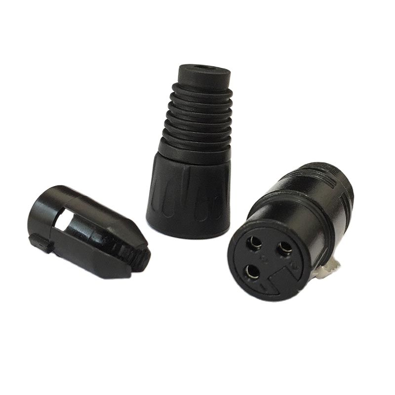 2Pcs Kanon Xlr Connector Vrouwelijke 3-Pole Voor Microfoon Solderen Terminal