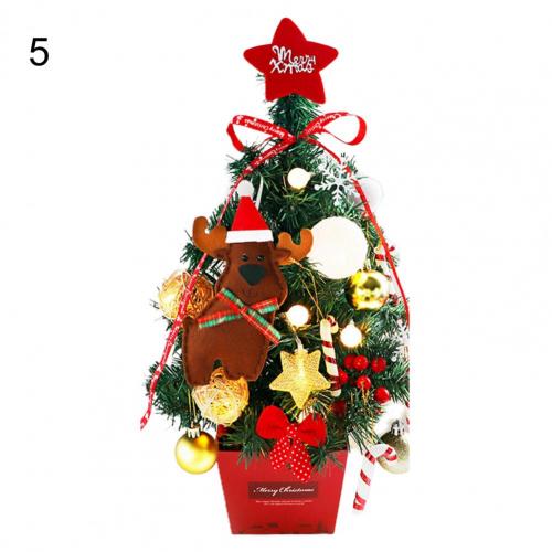 1 Set Simulation Christmas Tree Attractive LED Beautiful Handmade Christmas Tree Model Reusable Christmas Tree Display: 5