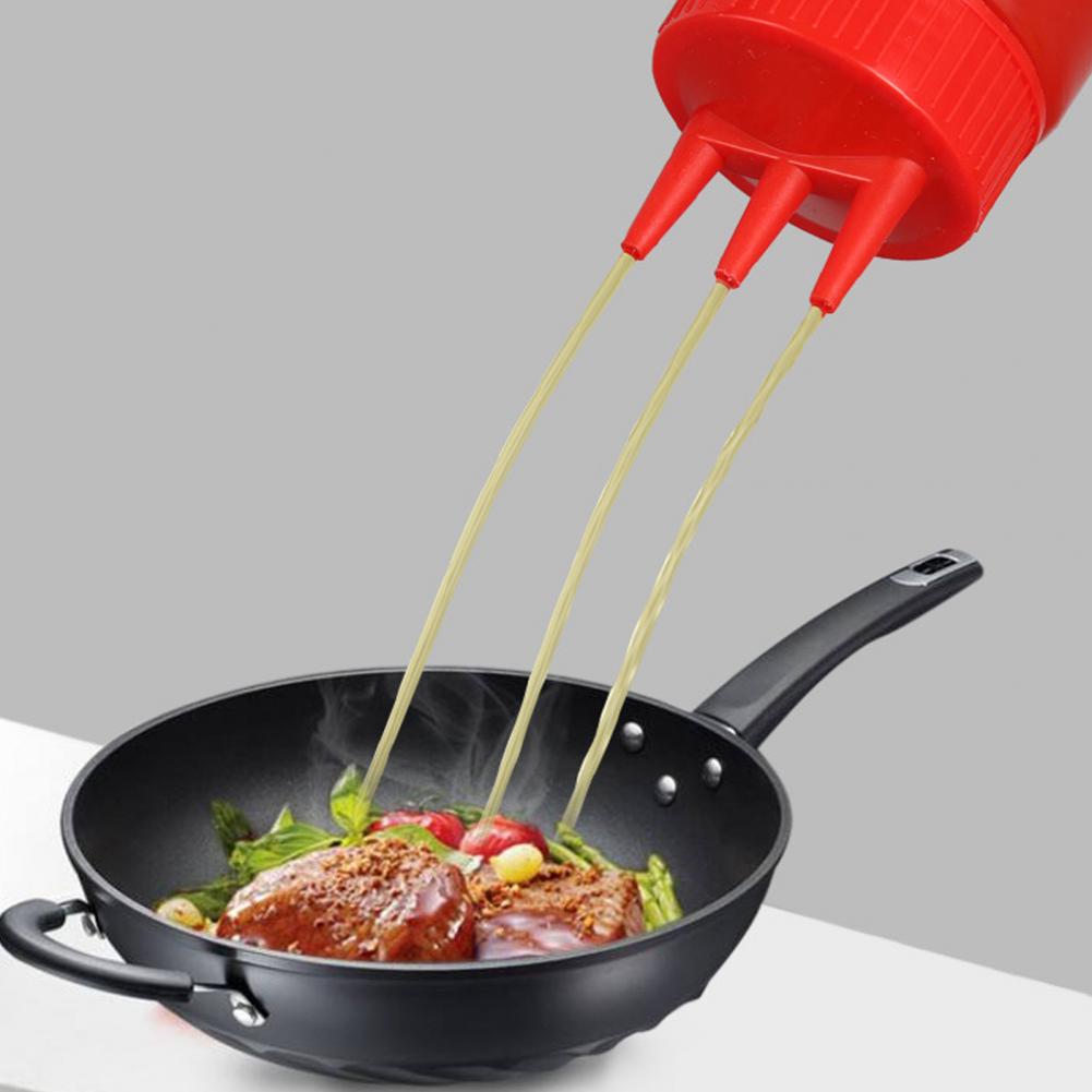 Chocolate Squeeze Bottle With Cap Plastic Cake Decorating Tool Bread Baking Condiment Dispenser Bottle For DessertHouse