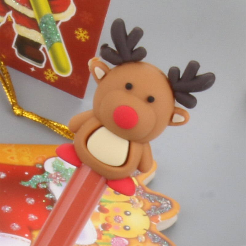 1PCS Cute Cartoon Christmas Series Neutral Pen Students Pen Black Pen for Christmas Gel Pen Cute Stationary