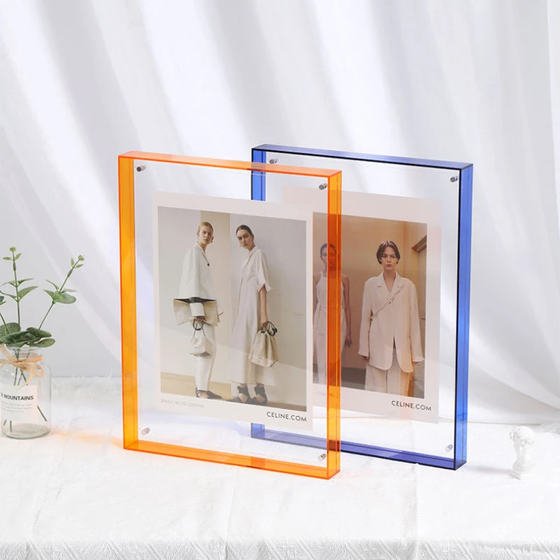 Cadre Photo en acrylique Transparent, affiche de peinture, salle de chambre à coucher, ornement de Table murale, cadre Photo Simple, DIY bricolage
