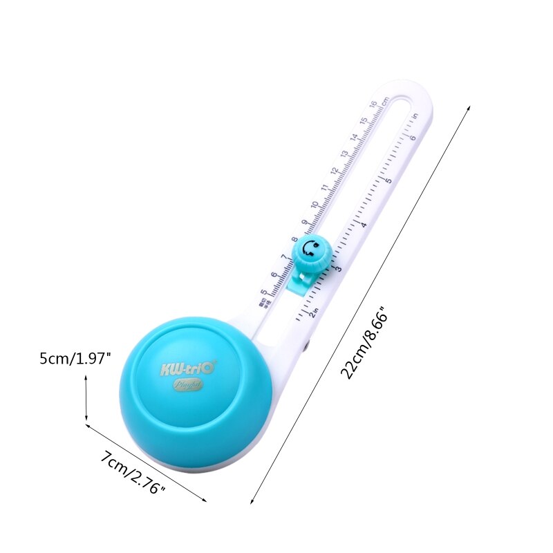 Rotary Paper Cutter Set with 3 Blades Circle Paper Cutting Tools Dual-scale for Kids DIY Invitations Cards Photo Album