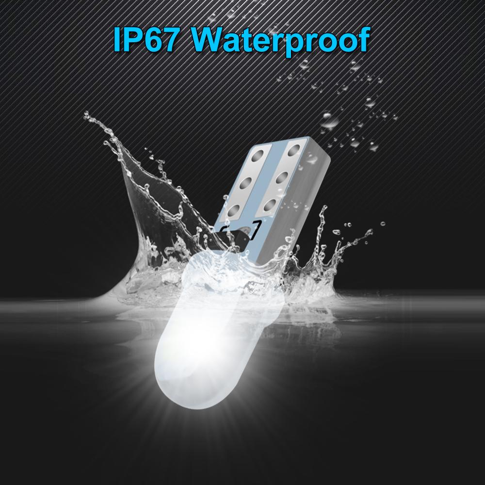 10 stk super lyse  t5 led instrument dashbord lampe bil led pærer 3014 2 smd lampe dash indikator lys panel pærer 6000k 12v