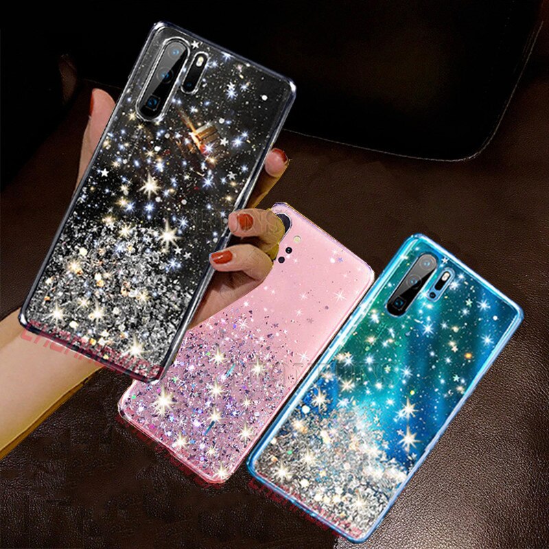 Voor Samsung Galaxy A51 Case Bling Glitter Soft Tpu Back Cover Voor Samsung Galaxy A71 A81 A91 Sm A515F A717F een 51 71 Pailletten Case