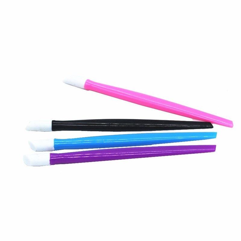 Soft Nail Cuticle Pusher Plastic Rubber Roze Kleur Nail Gereedschap Set Nail Art Manicure Accessoires