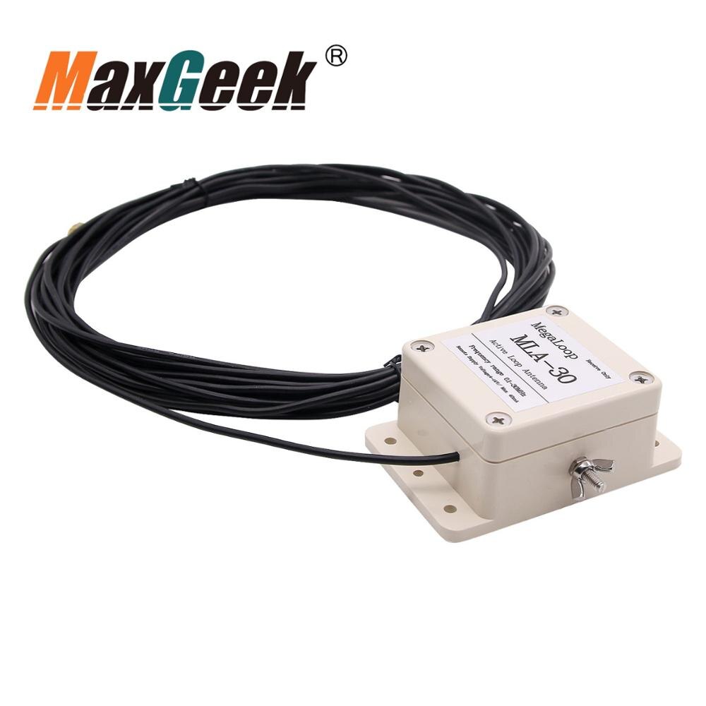 Maxgeek MLA-30 Active Loop Antenna Active Receiving Antenna 100KHz-30MHz for Medium Wave Shortwave Radio