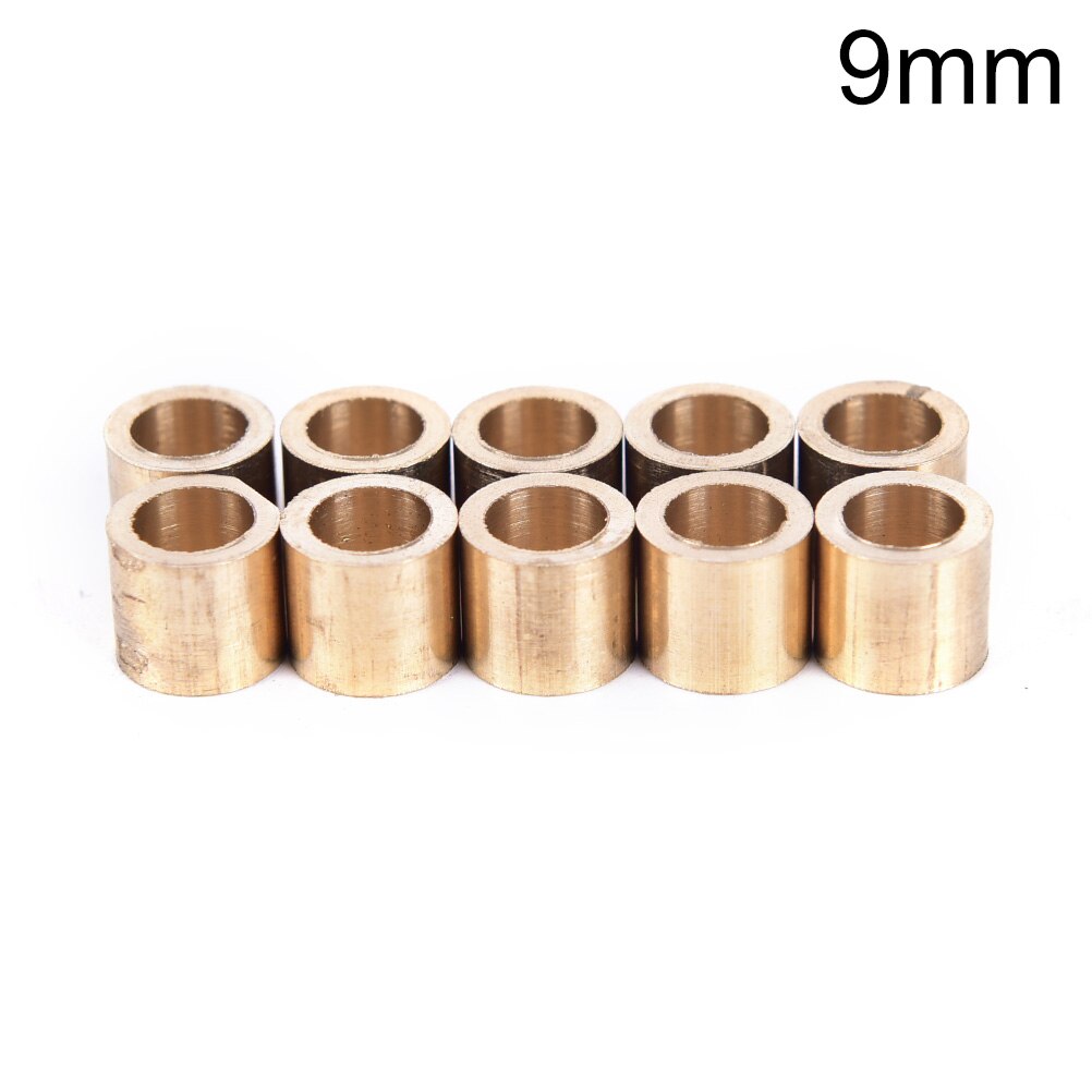 10 stuks/partij biljart snooker koperen ferrule messing snooker poolkeu ferrules keu reparatie gereedschap accessoires 9mm 9.5mm 10mm: 1