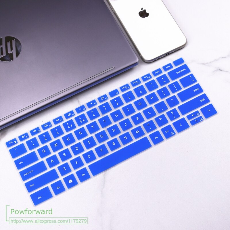 Silicone Keyboard cover Skin laptop For Dell XPS15 9500 2-in-1 15.6 inch XPS 15 9500 9510 / XPS 17 9700 9710 17.3: Blue