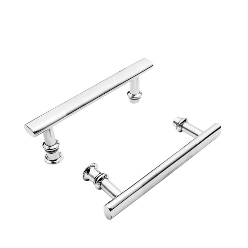 2pcs/lot ABS&Stainless Steel Brushed Sliding Glass Door Handles For Shower Steam Sauna Room Installation Hole Distance 14.5cm: Default Title