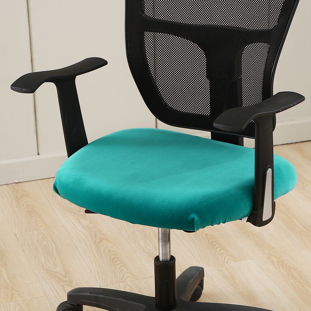 Pokrowiec na krzesło zwykły obudowa komputera dla graczy krzesła biurowe fotel wymienny anty-brudne poszewki na poduszki siedzisko na biurko uniwersalny rozmiar