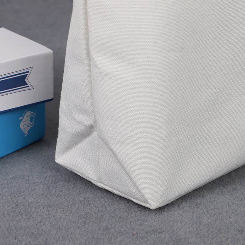 Herbruikbare Canvas Boodschappentas Grote Opvouwbare Tote Unisex Blank Diy Originele Canvas Tas Eco Opvouwbare Canvas Handtas