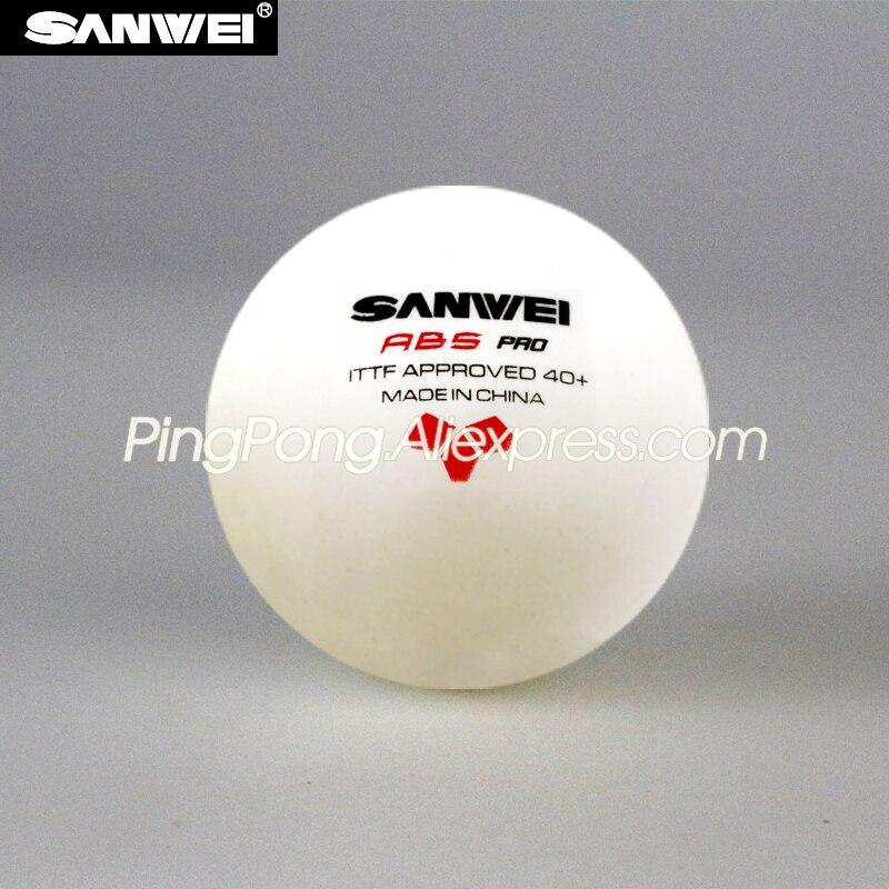 12 kugeln SANWEI 3 Sterne Tischtennis Ball SANWEI ABS Profi 3-STERNE Klingeln Pong Bälle ITTF Genehmigt Neue Material Kunststoff Poly Ball