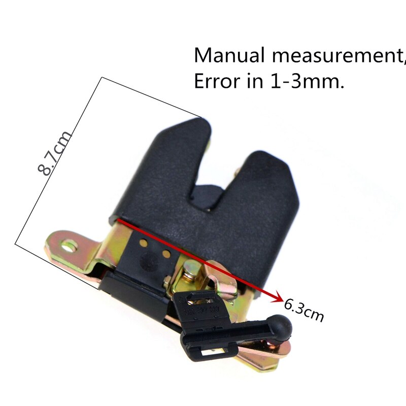 Car Rear Trunk Latch Lock Actuator for 1999-2005 Jetta MK4 Bora-Polo 1J5 827 505 D