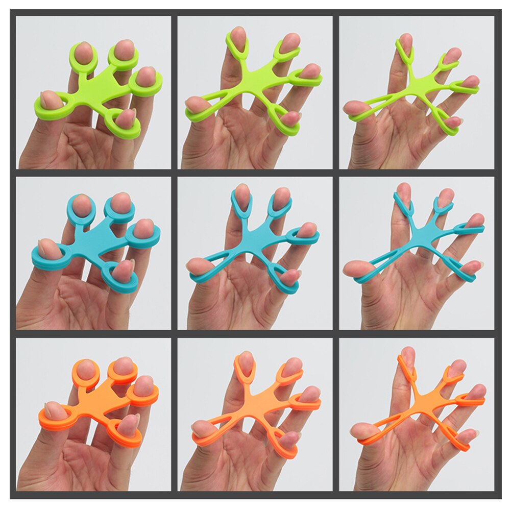 Hand finger grepp förstärkare träningsringar sträckare motstånd stressavlastning styrka motstånd band handled träning fitness