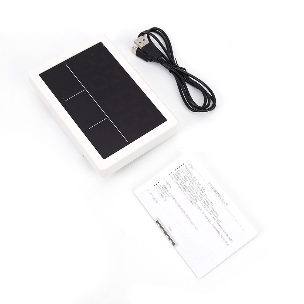 Electronic Alarm Clock LED Luminous Silent Bedside Clock Temperature Humidity Meter Date Weather Station Student Desk Clock