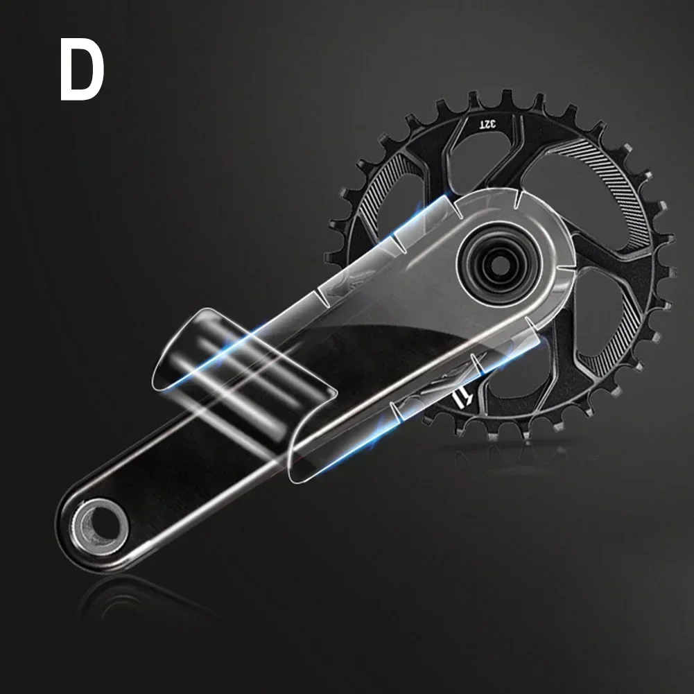 Pegatinas protectoras de manivela de bicicleta, calcomanías, película adhesiva TPH para bicicleta de carretera para SRAM/SHIMAN0, pegatinas protectoras de bielas de ciclismo N E W: Borgoña