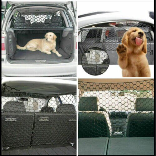 Universal Pet Safety Mesh Net Car Suv Van Trunk Seat Mesh Dog Barrier Travel US