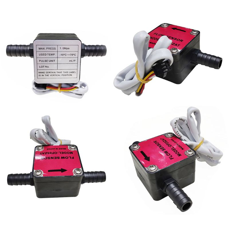 3" Flow Meter Indicator Sensor Counter Hall Flowmeter Lubricating Multipurpose Oil Fuel Gas Milk Water Liquid