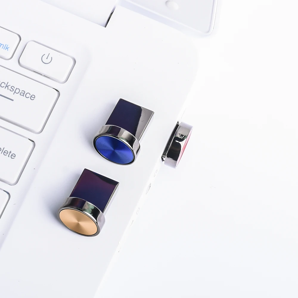 Jaster Mini Knop Usb Flash Drive 128Gb Draagbare Metalen Geheugenstick 64Gb Echte Capaciteit Pen Drive 32Gb Vrije TYPE-C Adapters 16Gb