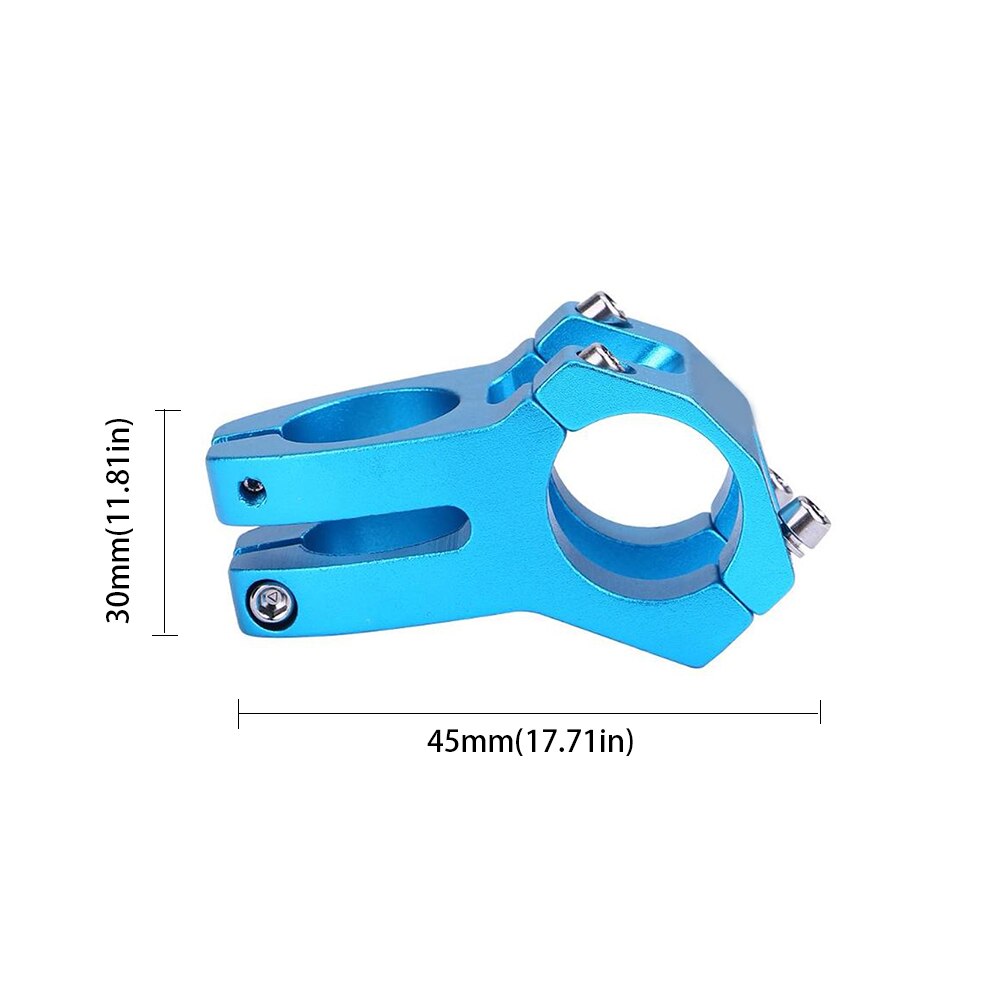 Stuurpen Mountainbike Fietsstuur Korte Stuurpen Aluminium Blue Hollow Riser Fiets Accessoire Mountainbike Stuurpen