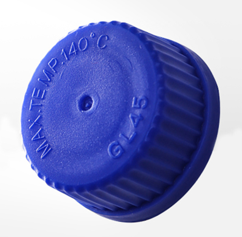 4 pcs Reagens fles, Met blauwe schroef cover, Normaal glas, Capaciteit 100 ml, afstuderen Sample Flesjes Plastic Deksel