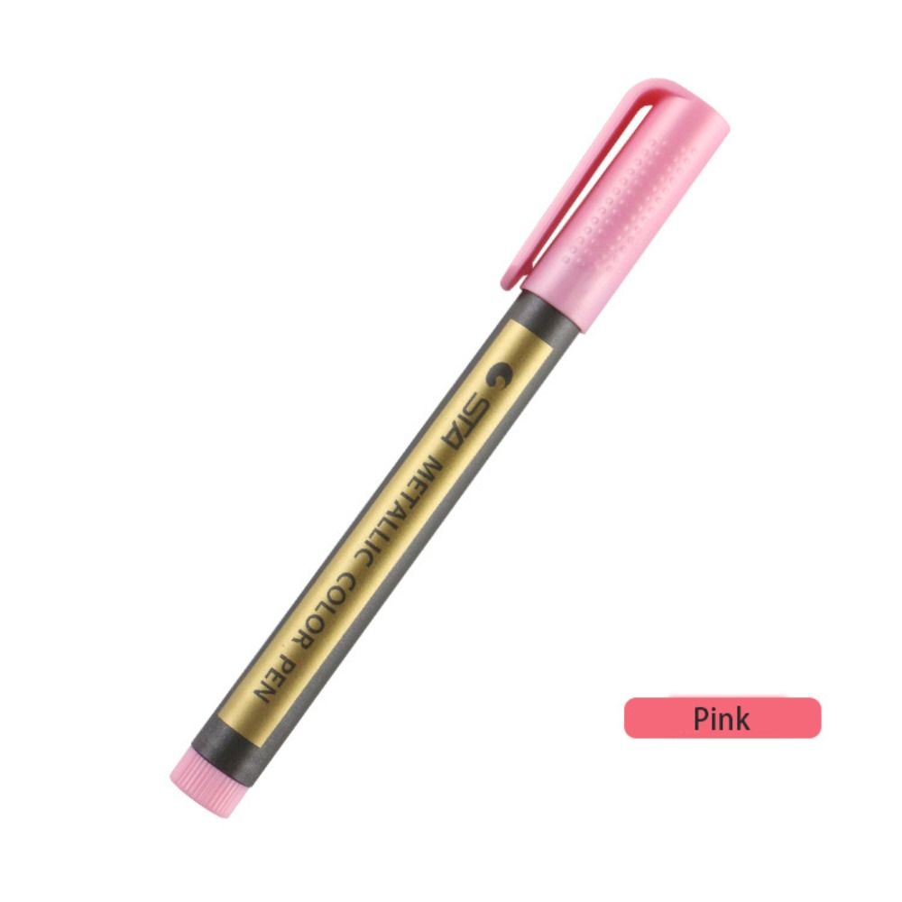 Kawaii 10-Farben-metallisch-Marker, dauerhaft, wasserfest, Farbstift, Schreibwaren, DIY, Manga, Zeichnung, Bastelstifte, Malerei: Blau