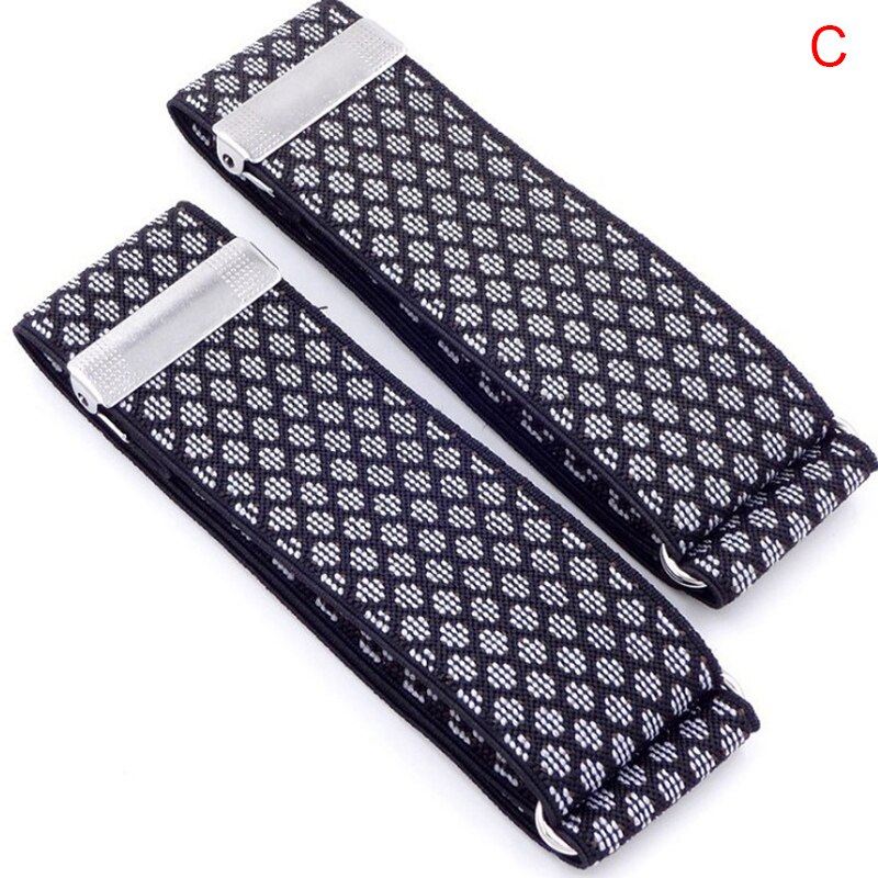 1 par mænds skjorte justerbar armbånd ærme strømpebånd bartender manchet holder armbånd holder  up 36 x 3.5cm: C