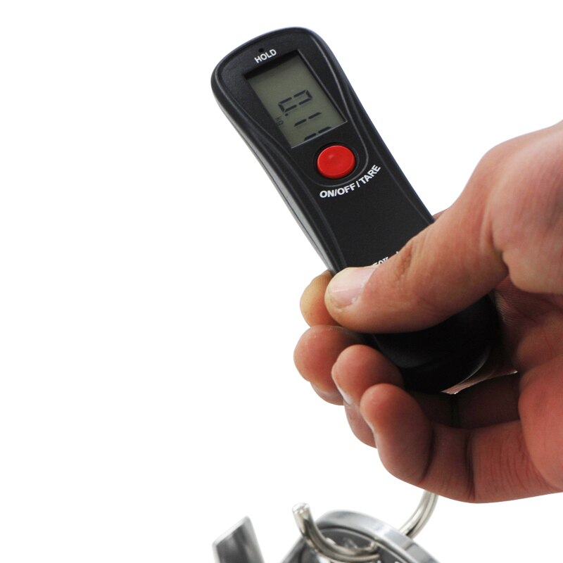 Mini Digital Fish Scale 50kg/10g LED Display Portable Kitchen Balance Hanging Electronic Hook Scale Luggage Travel Fishing Tool