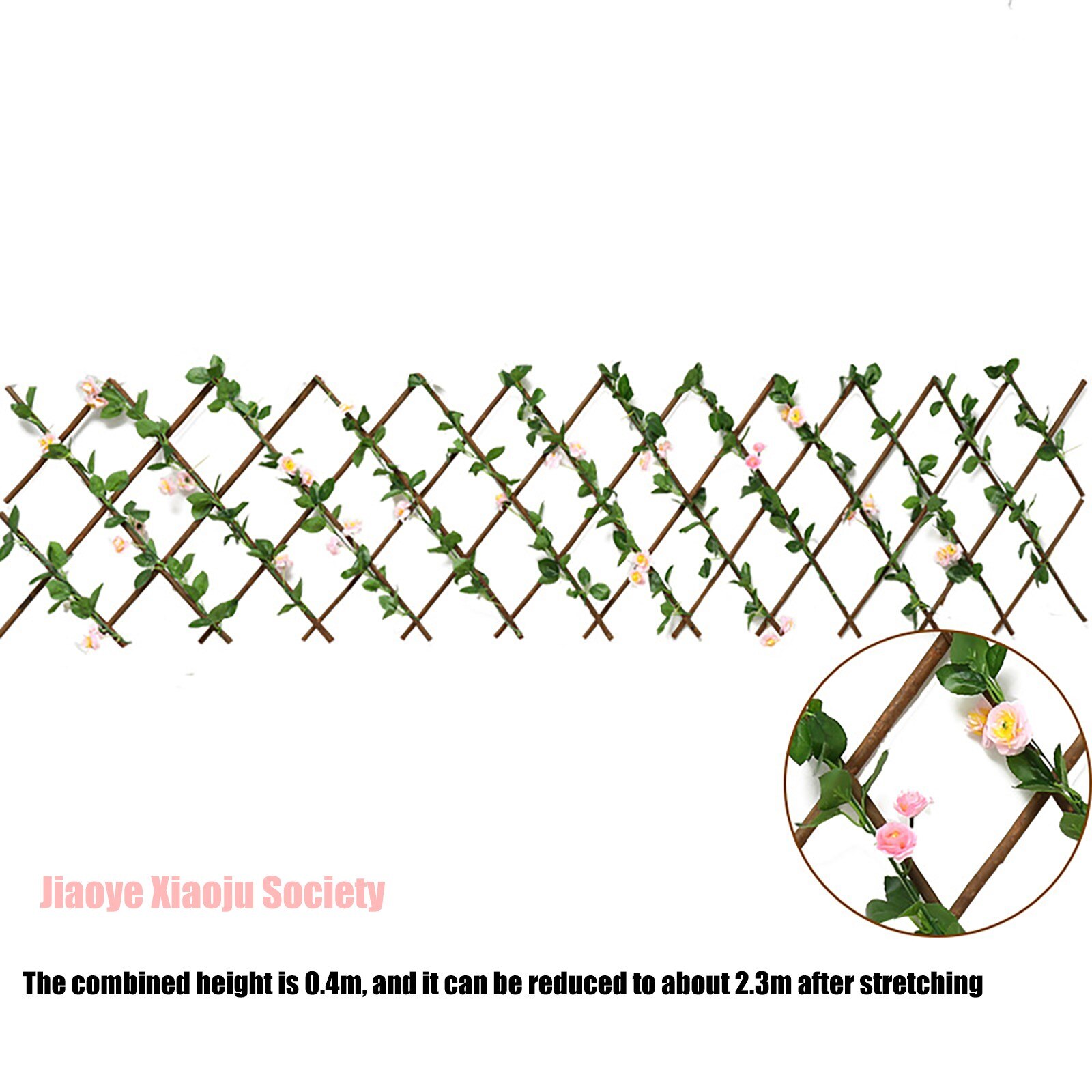 Expanding Fence Retractable Fence Screen with Plant Expandable Fence Privacy Jardin Garden Decoration Outdoor bordure de jardin: F  40x20cm