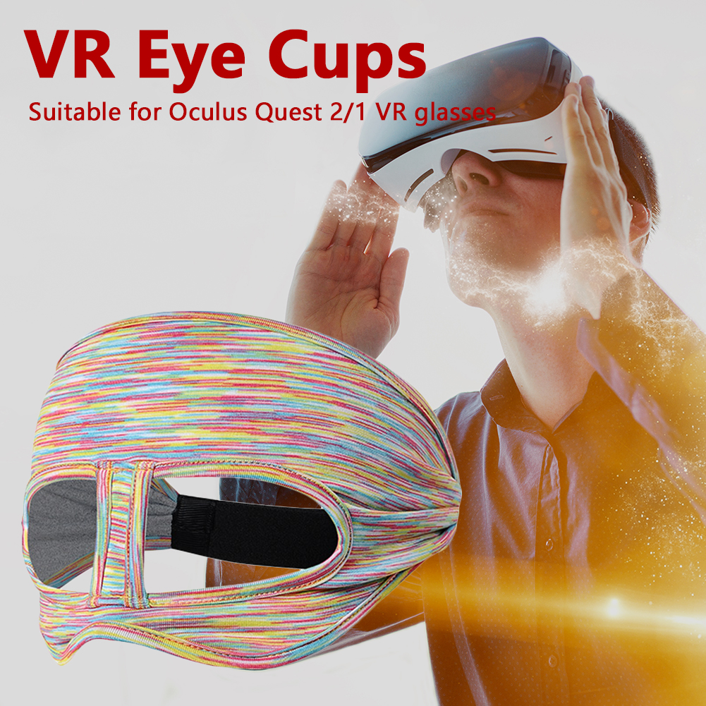 Vr Bril Zweet Band Verstelbare Elastische Eye Cover Ademend Oogmasker Vocht Wicking Zonnescherm Gezichtsmasker Voor Oculus Quest 2/1