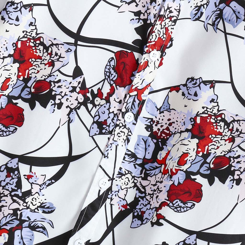 Mannen Zomer Mode Casual Shirt Stijlvolle Revers Patroon Korte Mouw Strand Overhemd Mannelijke Top Blouse 2022 Surfen kleding