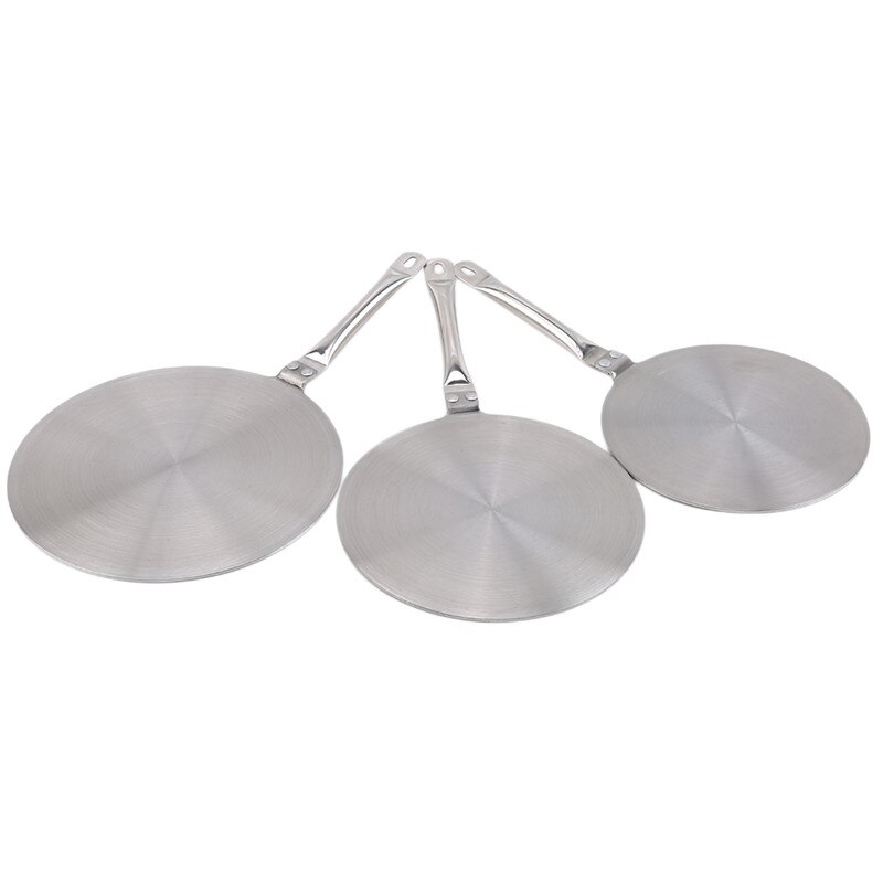 Convertisseur de plaque de cuisson à induction en acier inoxydable, convertisseur de diffuseur de chaleur pour cuisinière à induction électrique, diffuseurs de chaleur à gaz