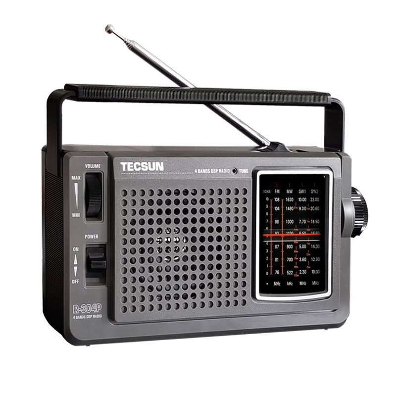 Radio semiconductor estéreo retro portátil, receptor DSP FM/onda media/onda corta, CA directa, r-304p de radio de alta sensibilidad: Default Title