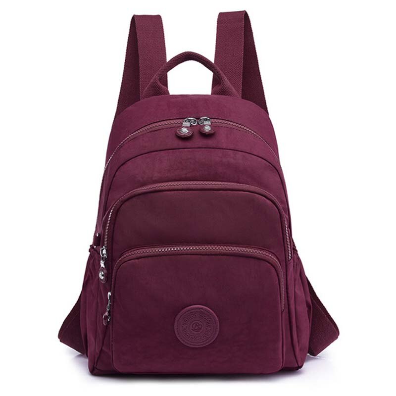 Tegaote Oxford Doek Nylon Rugzak Vrouwen Grote Capaciteit Vrouwen Rugzak Mode Studenten Tas Reistas: Dark red