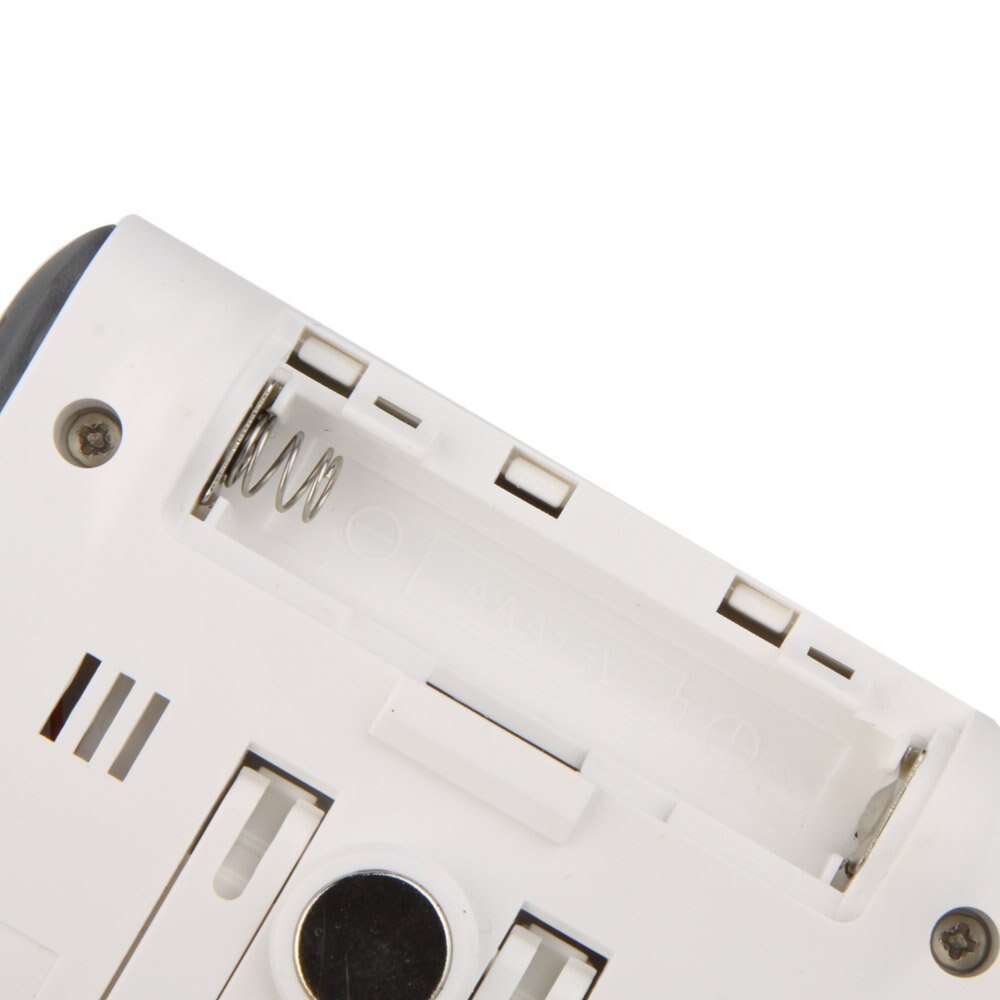 Lcd digitalt termometer hygrometer fuktighetsmåler og kablet temperatur med ekstern sensor hvit