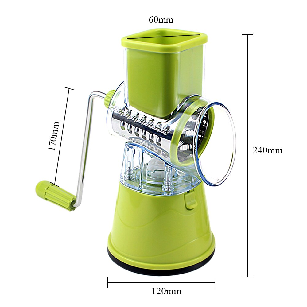 Beemsk handmatige groentesnijder, multifunctionele groente- en fruitrasp, snijmachine, multifunctionele rasp