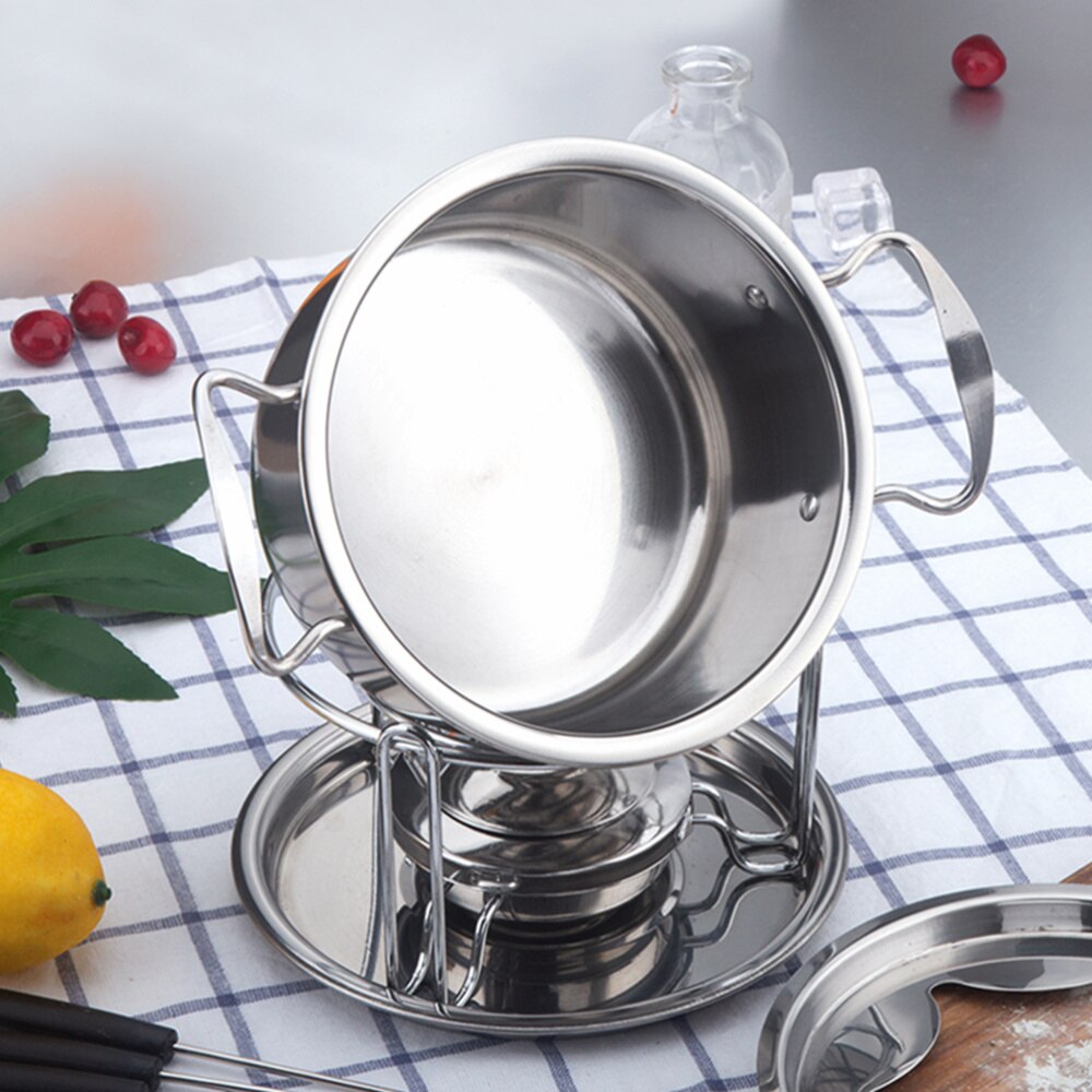 10 unids/set máquina de fundir Chocolate de acero inoxidable máquina de fundir conjunto de Chocolate Fondue de queso para casa Cafe cocina Accesorios