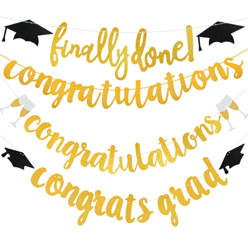3M Graduation Banner Graduation Party Supplies Backdrop Hanging Banner Class of 2022 &amp; We are So Proud of You Graduation Decora