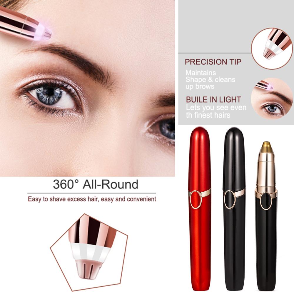 Mini tondeuse à sourcils électrique portable, rasoir pour les lèvres, le visage, les poils, stylo épilateur, rasoir à sourcils, rechargeable par usb