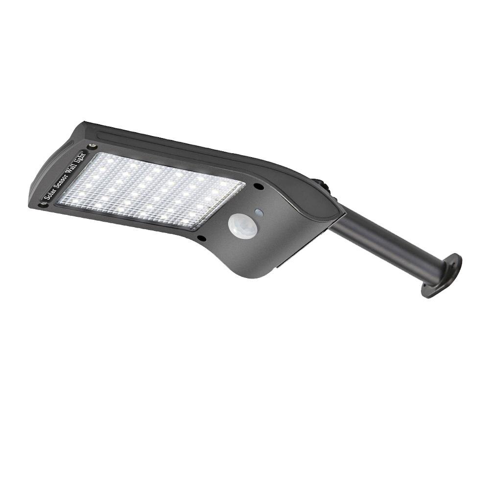 60 LED télécommande extérieure lampe solaire lumière PIR capteur de mouvement IP65 applique extérieure décoration de jardin rue lampes solaires: 36led 1pcs