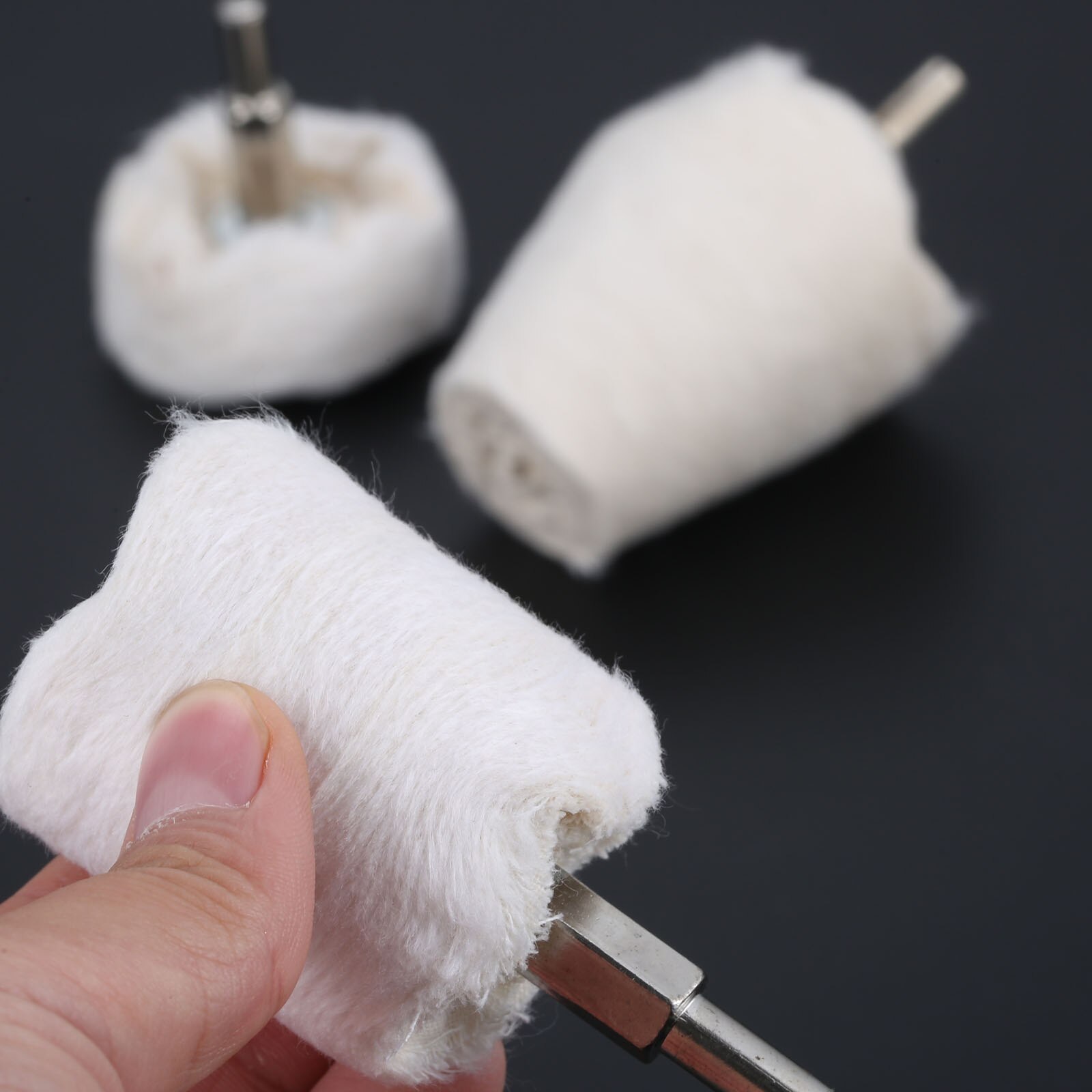 5pcs Buffing Pad Polishing Mop Wheel Drill Kit for Metal Aluminum Chrome Car Buffer Polisher Drill